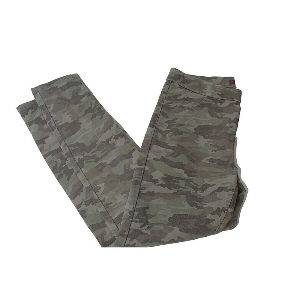 No Boundaries Green Camo Pull On Jeggings Juniors Large 11- 13 Polyester Blend